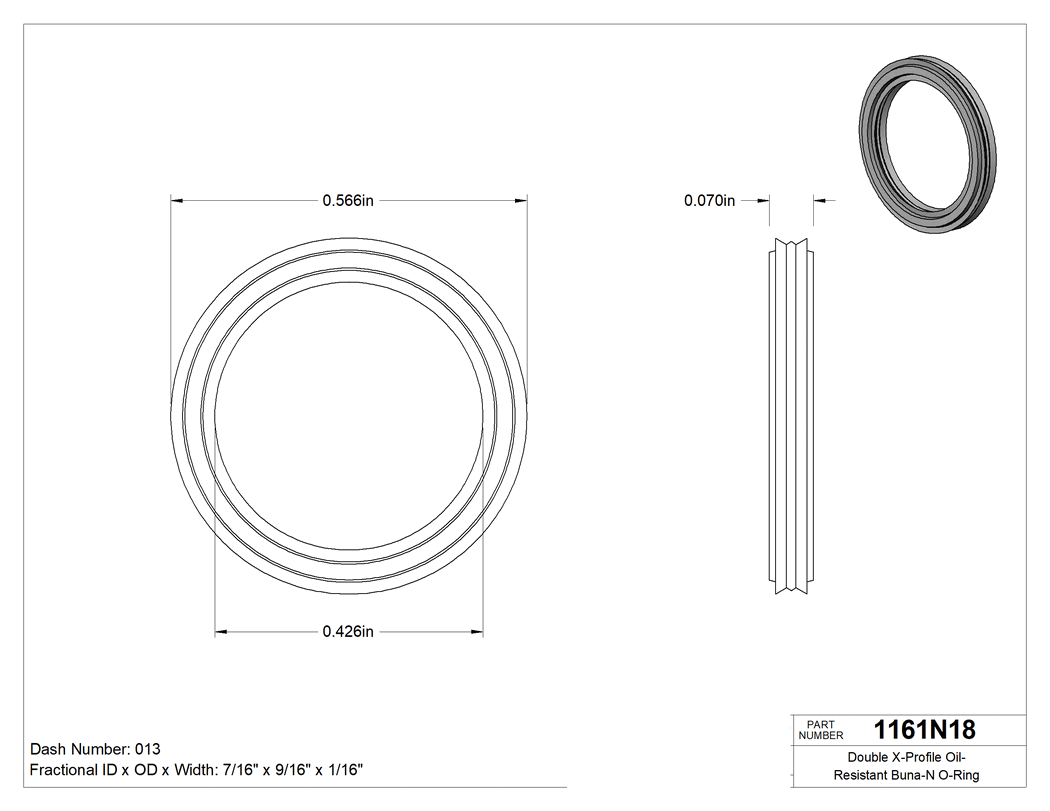 Technical drawing - 1161N18